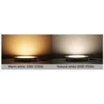 Downlight LED Redondo 230mm Blanco 25W, Corte 185mm ideal Techos de Lamas